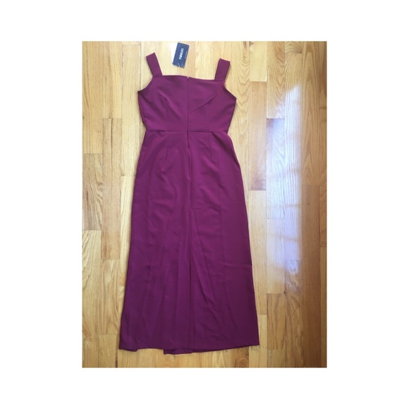 Maroon Elegant and Simple Formal Dress - Picture 2 of 2